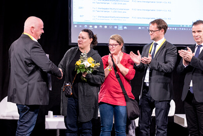FPN Vorstände Gossmann, Höttges und Dickmann gratulieren (Bild: Paul Klimek)